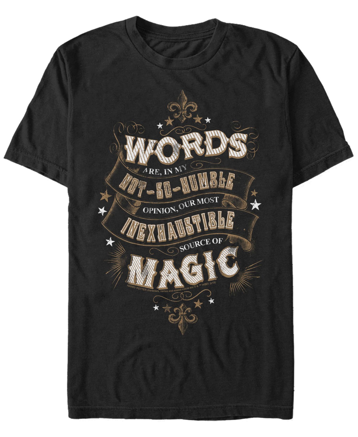 Harry Potter Men's Dumbledore Words Are Magic Quote Short Sleeve T-Shirt