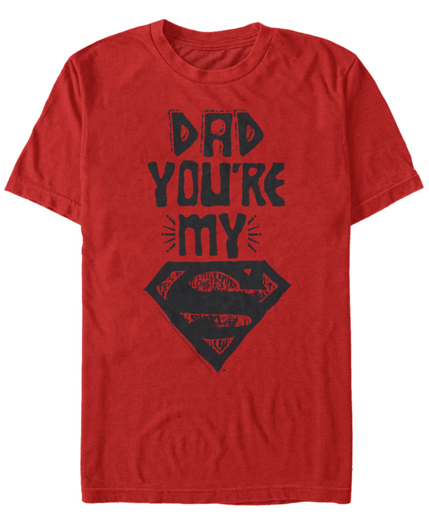 DC Men's Dad You're My Superman Short Sleeve T-Shirt
