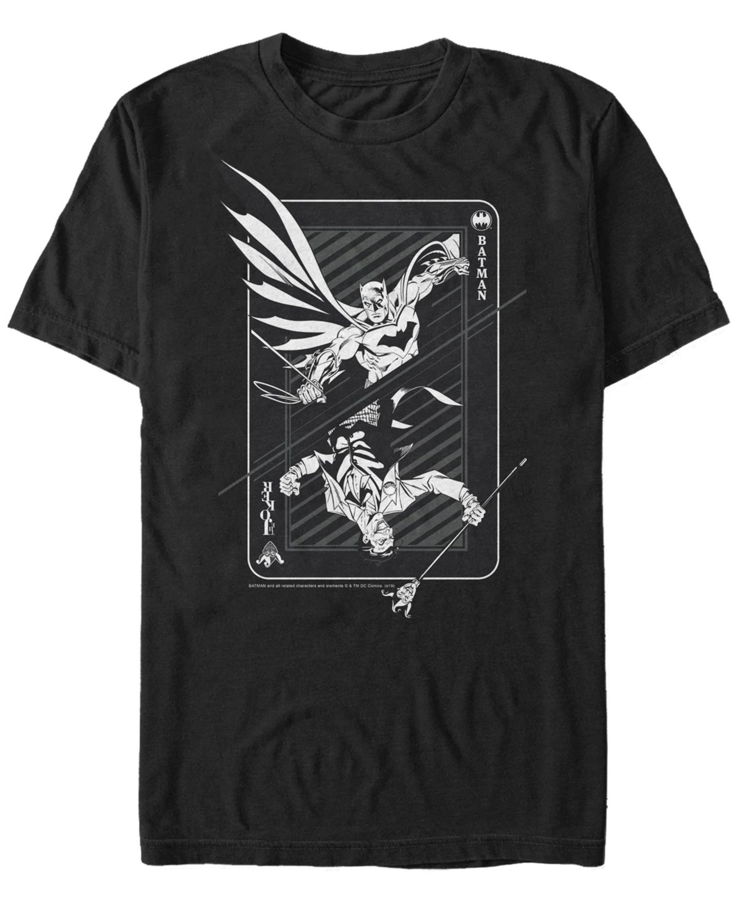 Мужская футболка Fifth Sun DC Batman and Joker Playing Card Short Sleeve — фото 1