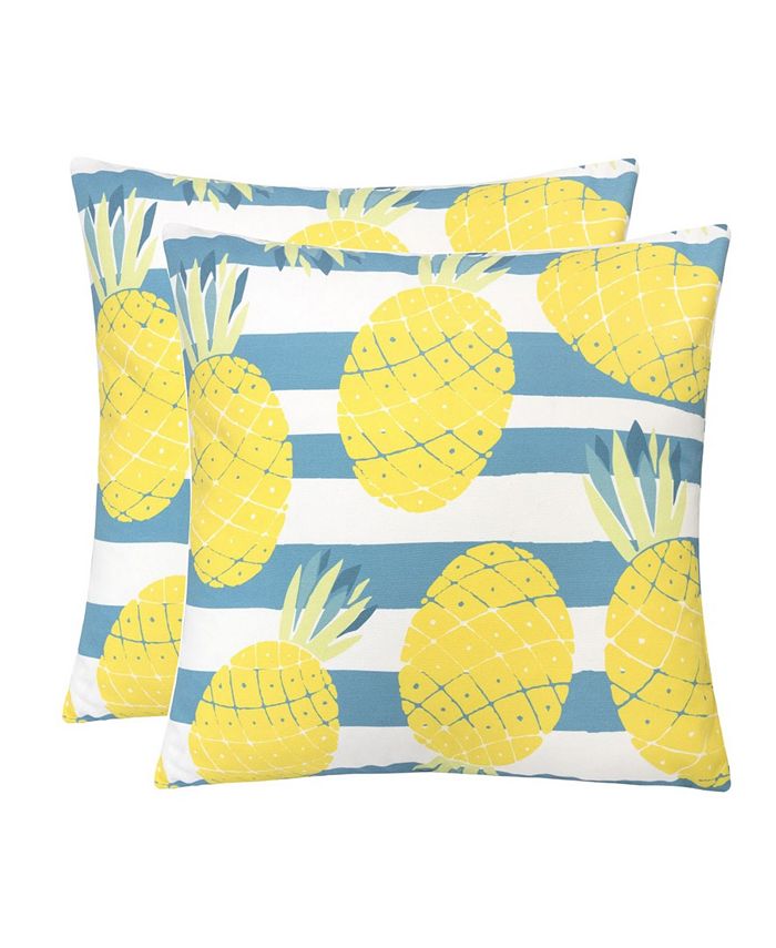 Homey Cozy Outdoor Pillow, Pineapple Set of 2 Macy's