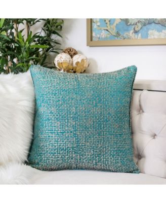 Chloe Jacquard Plaid Decorative Pillow, 20" x 20"