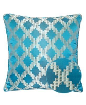 Ellie Satin Jacquard Decorative Pillow, 20" x 20"