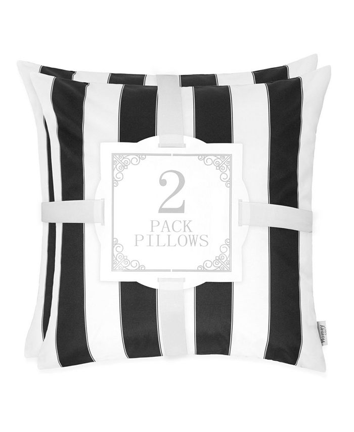 Homey Cozy Olivia Stripe Outdoor Pillow Set of 2 & Reviews