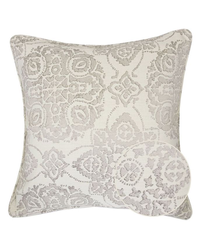 Homey Cozy Harper Jacquard Square Decorative Throw Pillow - Macy's