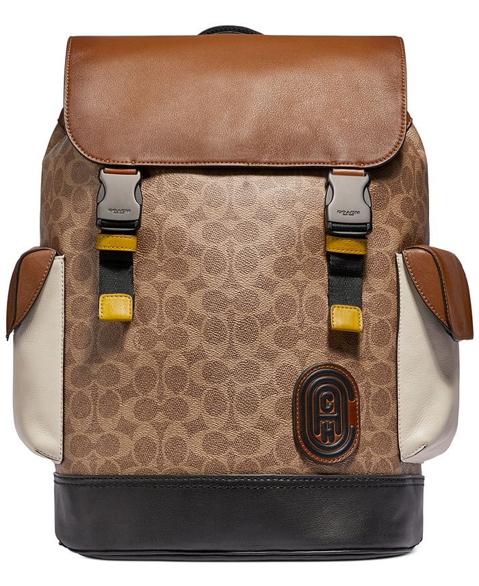 COACH Men's Rivington Signature Backpack Macy's