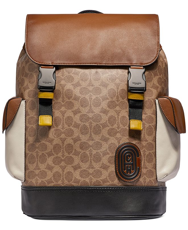 COACH Men's Rivington Signature Backpack & Reviews All Accessories