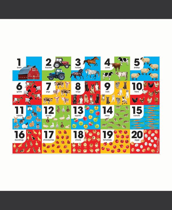 Melissa and Doug 24Piece Farm Number Floor Puzzle & Reviews Home
