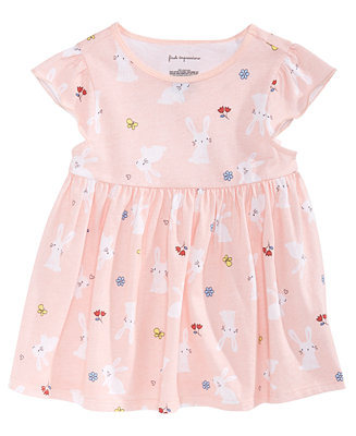 First Impressions Toddler Girls Bunny-Print Cotton Tunic, Created for ...