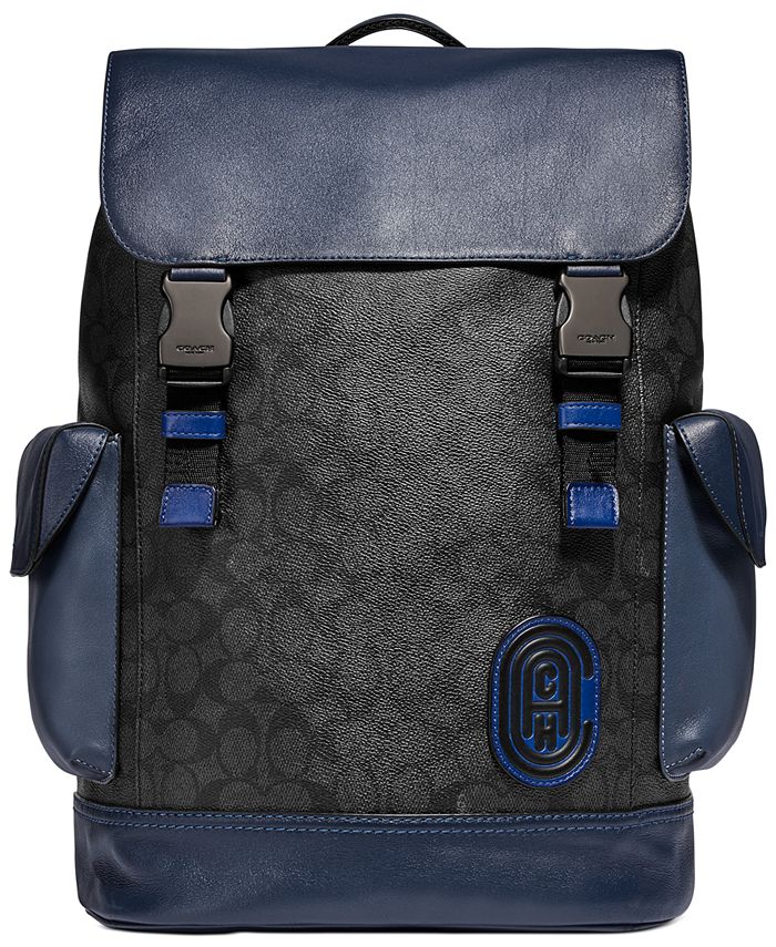 COACH Men's Rivington Signature Backpack Macy's