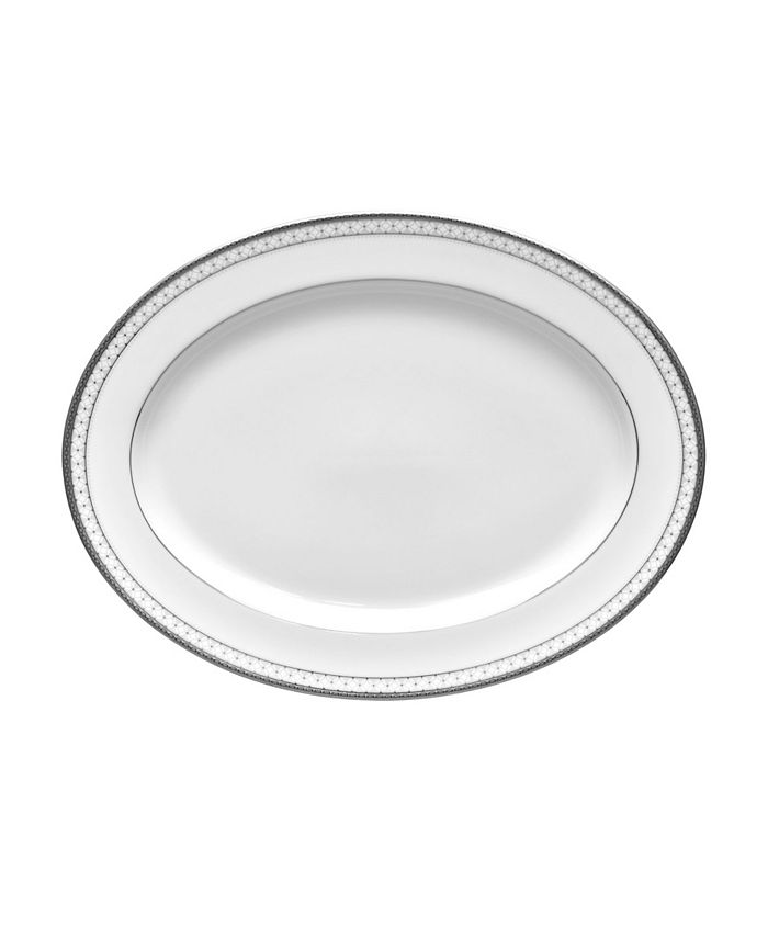 Noritake - Rochester Platinum Oval Platter, 16"