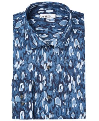 mens leopard dress shirt
