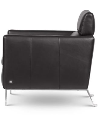 CLOSEOUT! Darrium 27" Leather Club Chair, Created for Macy's