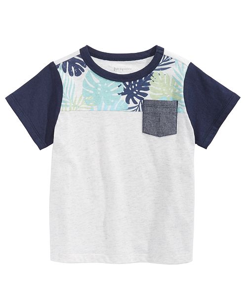 First Impressions Baby Boys Tropical Colorblocked T Shirt Created