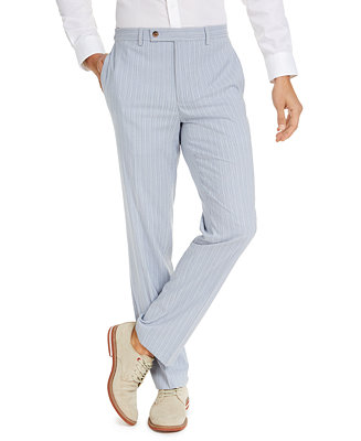 Lauren Ralph Lauren Men's Classic-Fit Stripe Seersucker Dress Pants ...