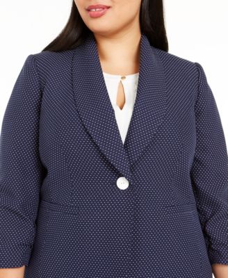 Le Suit Plus Size Skirt Suit