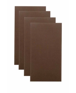 Triton Products Tempered Wood Pegboard Heavy Duty Brown Commercial Grade Tempered Round Hole Pegboards