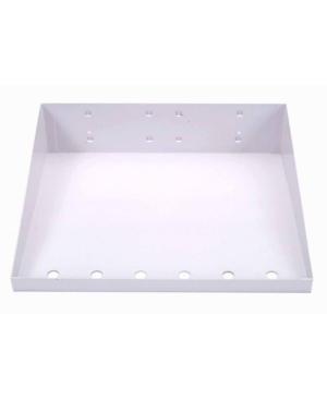 Triton Products Lochook Powder Coated Locboard Steel Shelf with 6 Holes for Garment Hangers