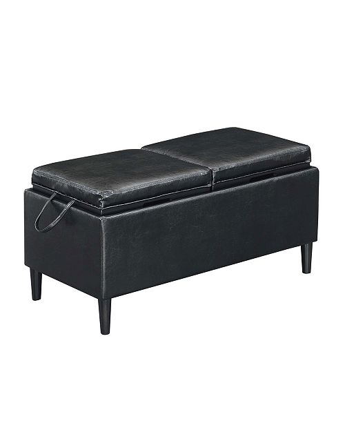 Convenience Concepts Designs4comfort Magnolia Storage Ottoman With