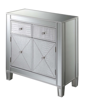 Convenience Concepts Gold Coast Vineyard 2 Drawer Mirrored Hall Table