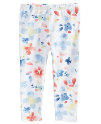 First Impressions - Baby Girls Butterfly-Print Leggings