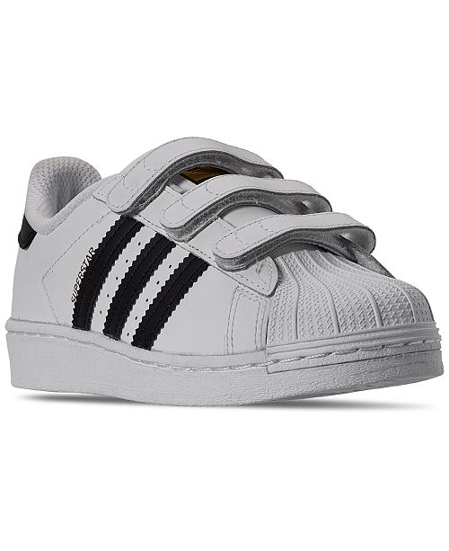 Adidas Little Boy S Superstar Stay Put Closure Casual Sneakers From Finish Line Reviews Finish Line Athletic Shoes Kids Macy S