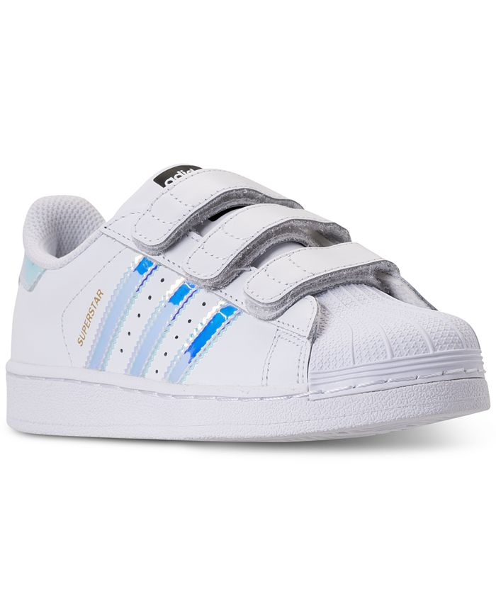 adidas Little Girls Originals Superstar Stay Put Closure Casual