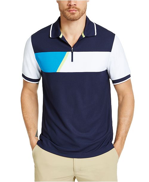 Club Room Men's Colorblocked Sporty Polo Shirt, Created for Macy's ...
