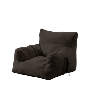 Loungie Comfy Nylon Foam Lounge Chair In Brown