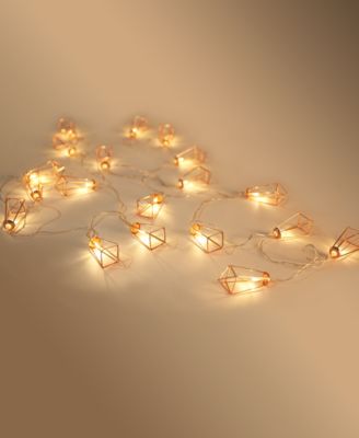 rose gold string lights