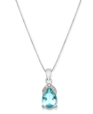 image of Aquamarine (2 ct. t.w.) & Diamond Accent 18