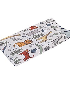 Carter's Safari Party Plush Changing Pad Cover
