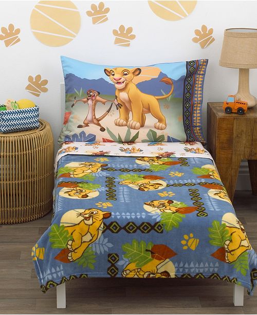 Disney Lion King Totally Tribal 4 Piece Toddler Bedding Set