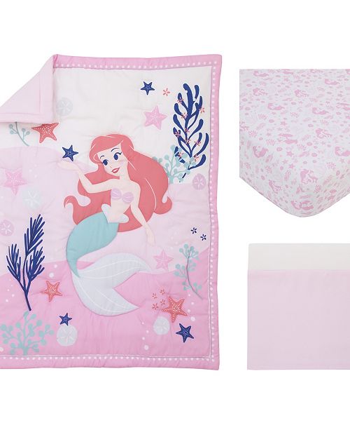 Disney The Little Mermaid 3Piece Crib Bedding Set & Reviews Bedding