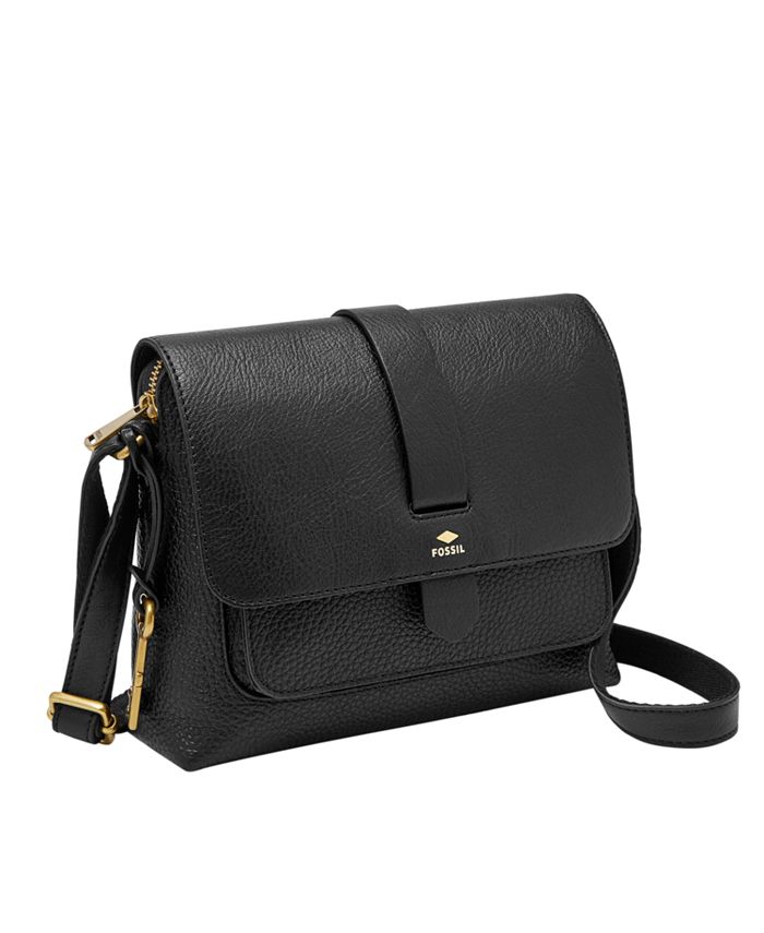 Fossil Kinley Small Leather Crossbody - Macy's