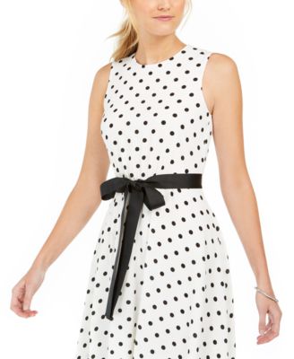 HARPER ROSE Polka Dot Fit & Flare Dress