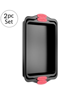 Lavish Home - Nonstick 2-Pc. Rectangular Baking Pan Set