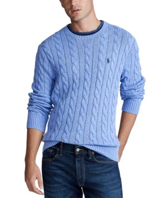 Men's Cable-Knit Cotton Sweater