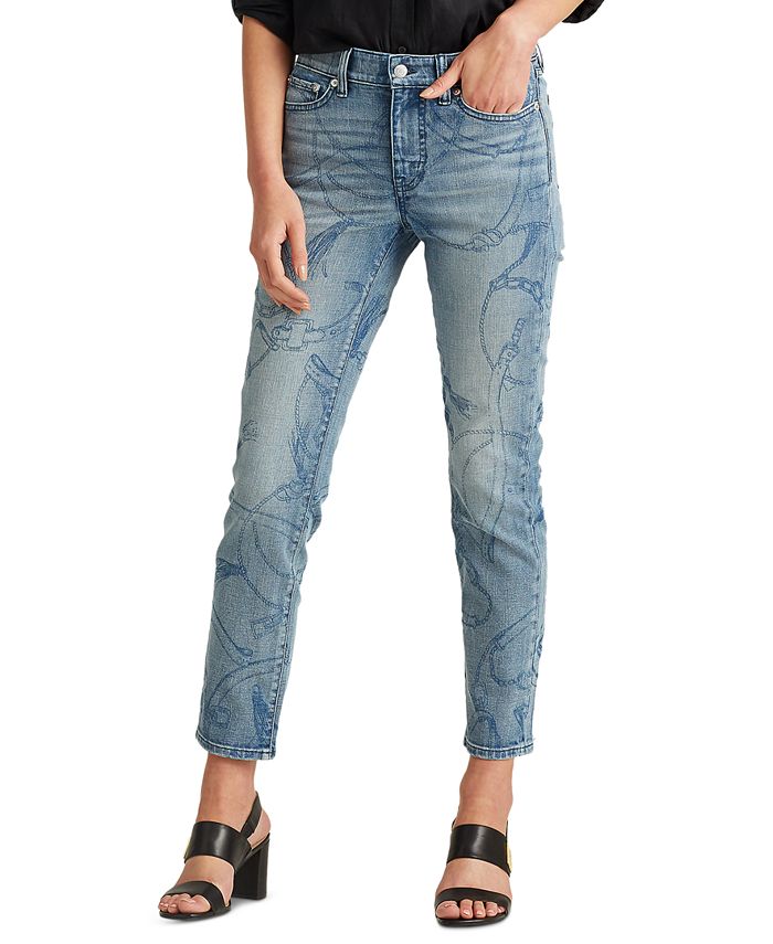 Lauren ralph lauren outlet premier straight ankle jeans