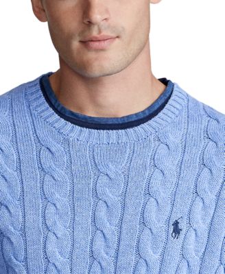 Men's Cable-Knit Cotton Sweater