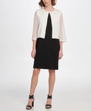 Dkny Georgette Sleeve Cardigan