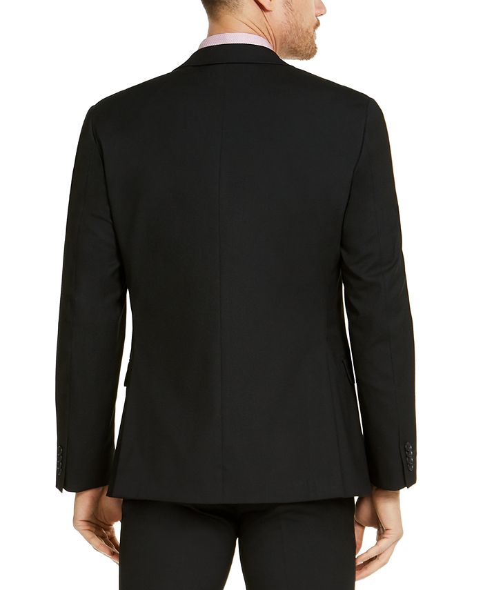 Alfani Men's Slim-Fit Stretch Black Solid Suit Jacket, Created For Macy ...