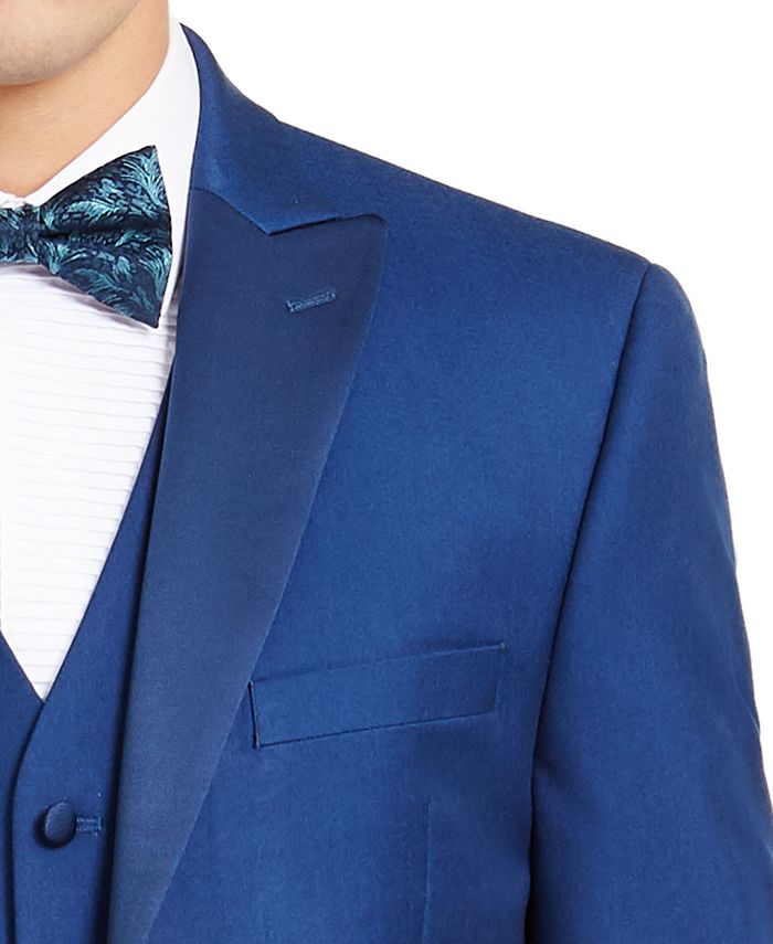 Alfani Men's SlimFit Stretch Blue Tuxedo Jacket, Created for Macy's