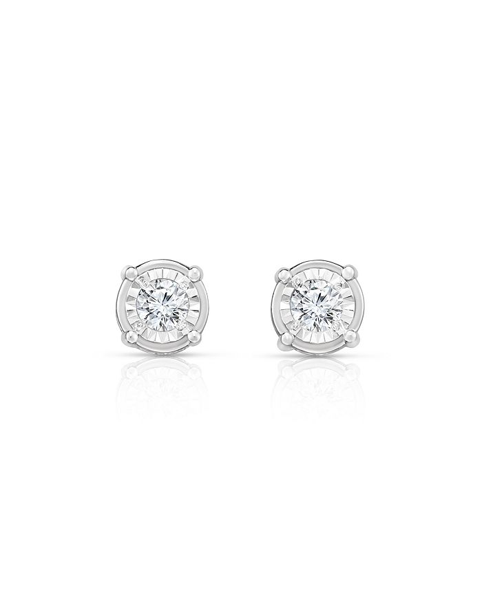 TruMiracle - TRUMIRACLE&reg; Diamond (1/2 ct. t.w.) Stud Earrings in 14k White Gold