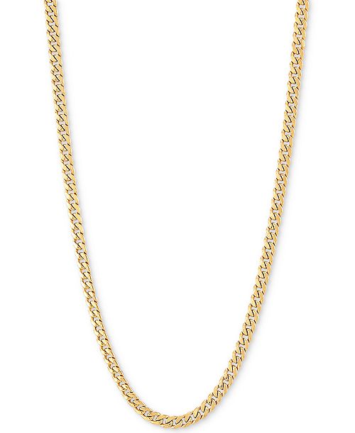 alfani Italian Gold Miami Cuban Link 22" Chain Necklace (3mm) in 14k Gold Jewelry & Watches