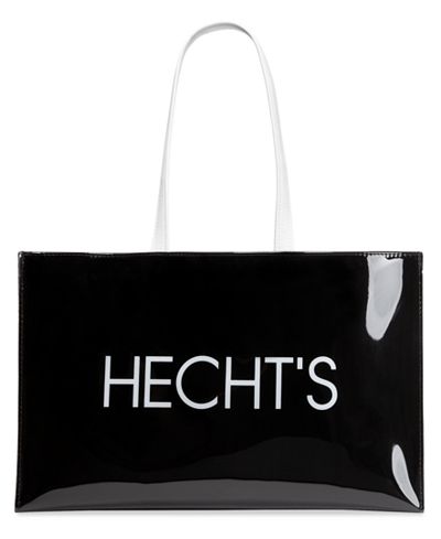Hecht's Large Open Tote with Logo
