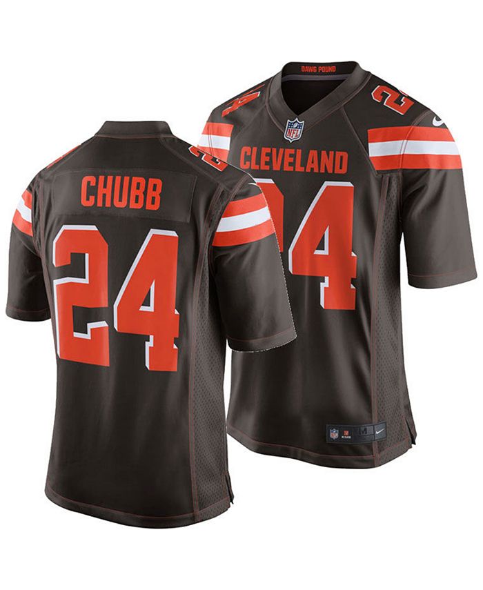 Nike Men's Nick Chubb Cleveland Browns Game Jersey - Macy's