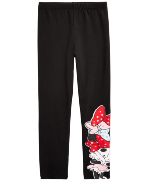 Disney Little Girls Minnie Mouse Bows Leggings