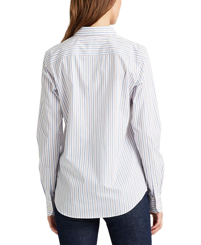 Lauren Ralph Lauren Classic Striped Shirt & Reviews - Tops - Women - Macy's