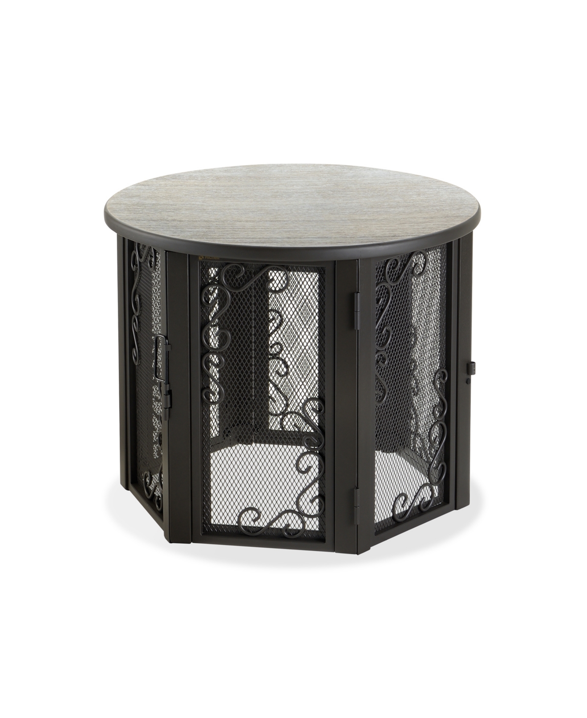 Accent Table Pet Crate - Small - Pewter