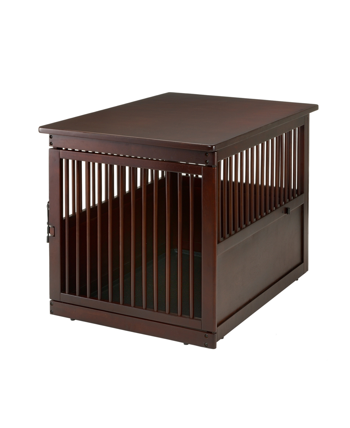 Wooden End Table Crate - Large - Dark Brown